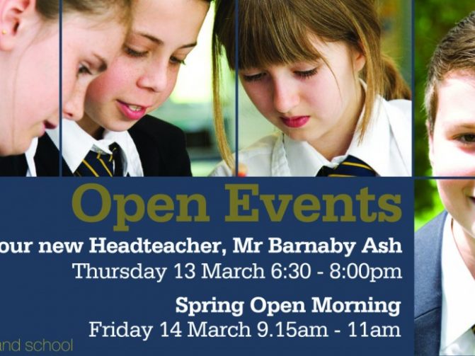 24 Feb Spring Open Events