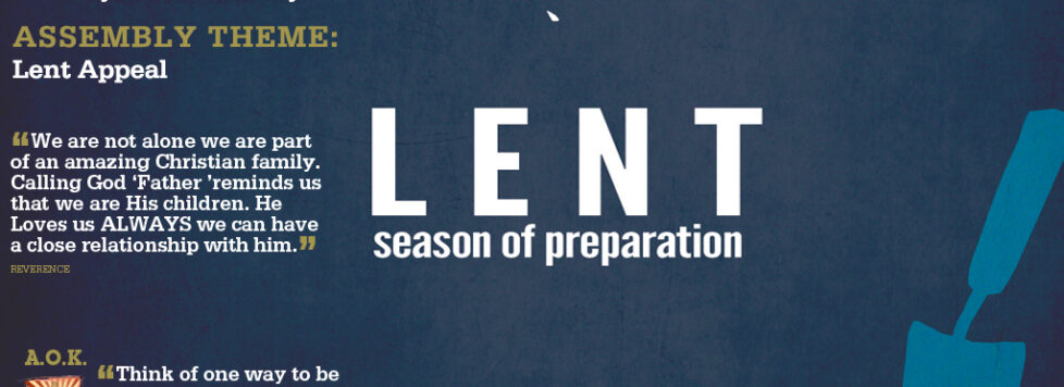 Week Beginning 23rd February - Lent Appeal